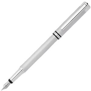 Boss Chrome fountain pen with engraved pattern