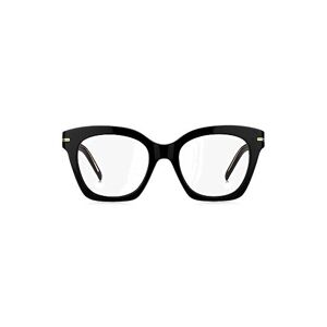Boss Black-acetate optical frames with gold-tone hardware