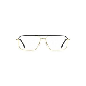 Boss Steel optical frames in black and gold finishes