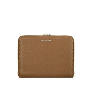 Boss Camel A5 conference folder in pebble-textured faux leather