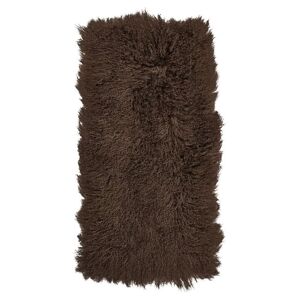 Natures Collection Tibetan Sheepskin Plaid Premium Quality 60x120 cm - Taupe