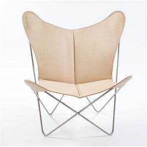OxDenmarq OX Denmarq Trifolium Chair SH: 45 cm - Stainless Steel/Nature