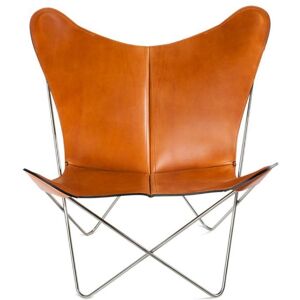 OxDenmarq OX Denmarq Trifolium Chair SH: 45 cm - Stainless Steel/Hazelnut