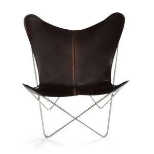 OxDenmarq OX Denmarq Trifolium Chair SH: 45 cm - Stainless Steel/Mocca