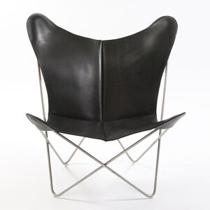 OxDenmarq OX Denmarq Trifolium Chair SH: 45 cm - Stainless Steel/Black