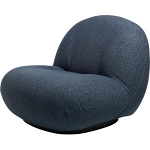 Gubi Pacha Lounge Chair - Soft Black Semi Matt/Harp 102