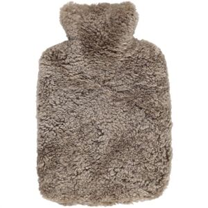 Natures Collection Hot Water Bottle New Zealand Sheepskin Short Wool Curly B: 27 cm - Taupe