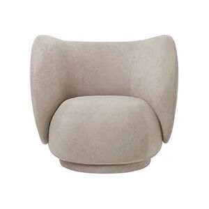 Ferm Living Rico Lounge Chair Brushed SH: 41 cm - Sand