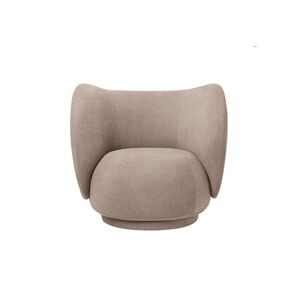Ferm Living Rico Lounge Chair Boucle SH: 41 cm - Sand