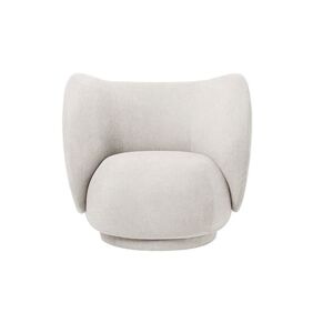 Ferm Living Rico Lounge Chair Boucle SH: 41 cm - Off White