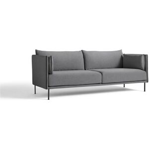 HAY Silhouette 3 Personers Sofa Mono L:212 cm - Coda 182 / Black Powder Coated Steel