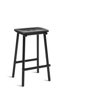 PLEASE WAIT to be SEATED Tubby Tube Counter Stool H: 63 cm - Black/Black