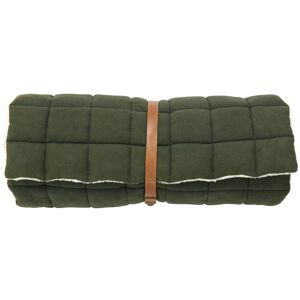 Nordal Yin Yoga Mattress w/fur 65x195 cm - Dark Green