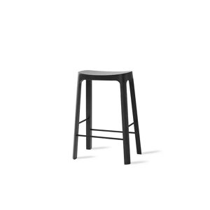 PLEASE WAIT to be SEATED Crofton Counter Stool H: 65 cm - Black Nordic Pine