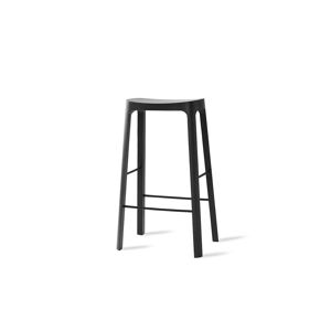 Please Wait to be Seated Crofton Bar Stool H: 75 cm - Black Nordic Pine