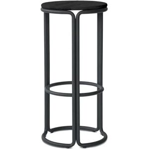 Please Wait to be Seated Hardie Bar Stool H: 75 cm - Black Ash / Black