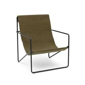 Ferm Living Desert Lounge Chair SH: 20 cm - Black/Olive