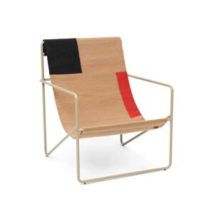 Ferm Living Desert Lounge Chair SH: 20 cm - Cashmere/Block