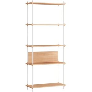 Moebe Shelving System 200x85 cm - Oak/White