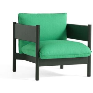 HAY Arbour Club Armchair SH: 40 cm - Vidar 932 / Bottle Green Water-Based Lacquered Solid Beech