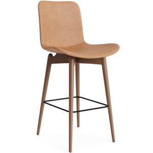 NORR11 Langue Bar Chair Low SH: 65 cm - Light Smoked Beech/Dunes Camel 21004