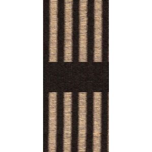 Woodnotes Cut Stripe Carpet Sewn Edges 80x200 cm - Black/Natural