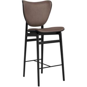 NORR11 Elephant Bar Chair SH: 65 cm - Black Oak/Dunes Dark Brown 21001