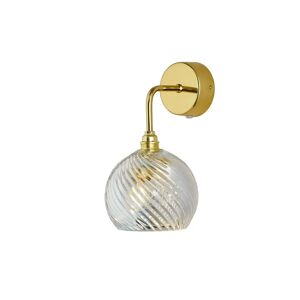 EBB & FLOW Rowan Wall Lamp Crystal S Ø: 15,5 cm - Swirl/Gold