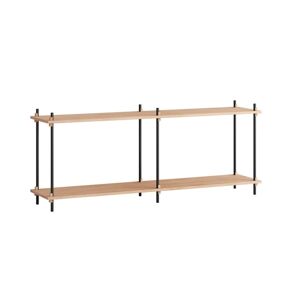 Moebe Shelving System S.65.2.B 65x162 cm - Oak/Black