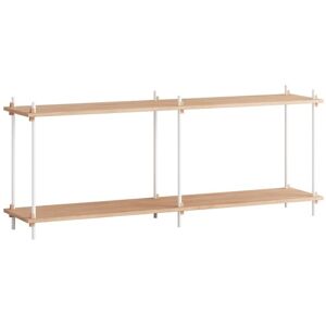 Moebe Shelving System S.65.2.B 65x162 cm - Oak/White