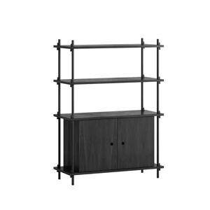 Moebe Shelving System S.115.1.B 115x85 cm - Black