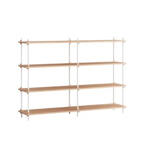 Moebe Shelving System S.115.2.B 115x162 cm - Oak/White