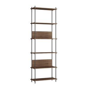 Moebe Shelving System S.255.1.A 255x85 cm - Smoked Oak/Black