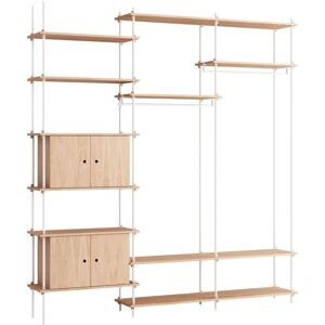 Moebe Shelving System S.255.3.C 255x239 cm - Oak/White