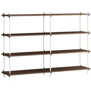 Moebe Shelving System S.115.2.B 115x162 cm - Smoked Oak/White