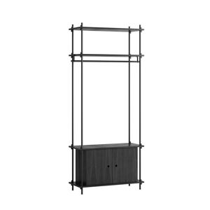 Moebe Shelving System S.200.1.G 200x85 cm - Black