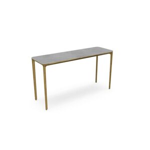 SOVET Slim 4 Legs Console L: 140 cm - Burnished Brass/Ceramics Grey