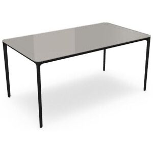 SOVET Slim Rectangular 160x90 cm - Black/Glass Clay