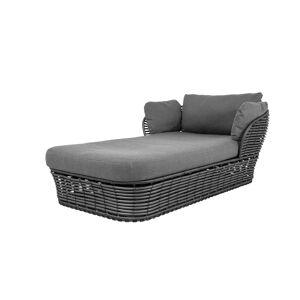 Cane-line Outdoor Basket Daybed Inkl. AirTouch Hyndesæt L: 203 cm - Grey/Graphite Weave