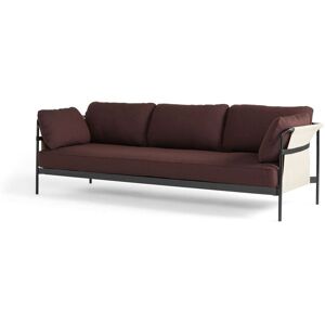 Hay Can 3 Seater L: 247 cm - Olavi by 14 / Black Steel / Natural Canvas