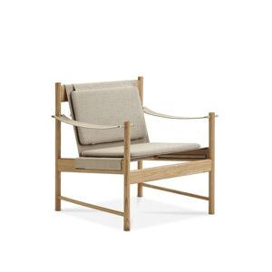 Brdr. Krüger HB Lounge Chair SH: 56,6 cm - Olieret Eg/Canvas