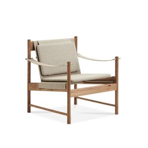 Brdr. Krüger HB Lounge Chair SH: 56,6 cm - Olieret Kirsebær/Canvas