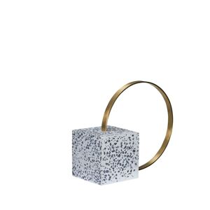 Hübsch Byron Bookend H: 26 cm - Terrazzo/Brass