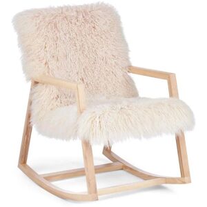 Natures Collection Rocking Chair with Sheepskin Cover B: 78 cm - Ash