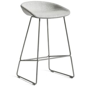 Hay AAS 39 About A Stool Full Upholstery SH: 65 cm - Stainless Steel/Divina Melange 120