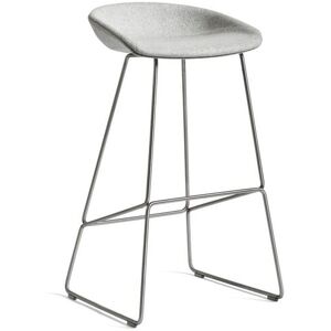 HAY AAS 39 About A Stool Full Upholstery SH: 75 cm - Stainless Steel/Divina Melange 120