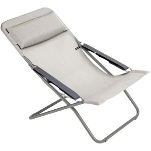 Lafuma Deckchair Transabed SH: 34 cm Batyline DUO - Galet