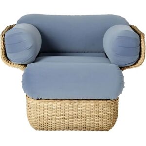 Gubi Basket Lounge Chair SH: 43 cm - Rattan/Sunday 002