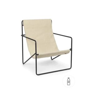 Ferm Living Desert Lounge Chair SH: 20 cm - Black/Cloud