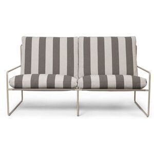 Ferm Living Desert 2-Seater L: 156 cm Stripe - Cashmere/Chocolate